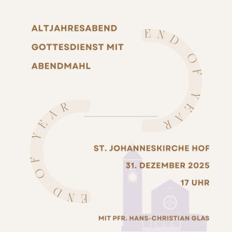 Gottesdienst zum Altjahresabend