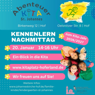 Kennenlern-Nachmittag in unseren Kitas