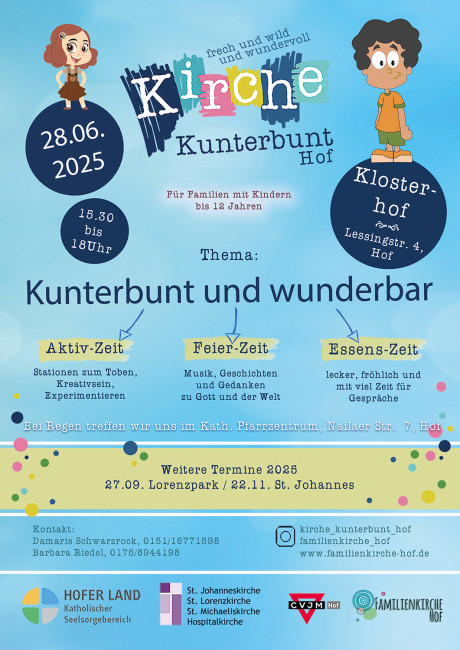 Kirche Kunterbunt Plakat